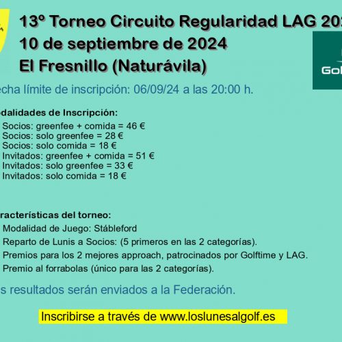 13º Torneo Circuito Regularidad LAG 2024
