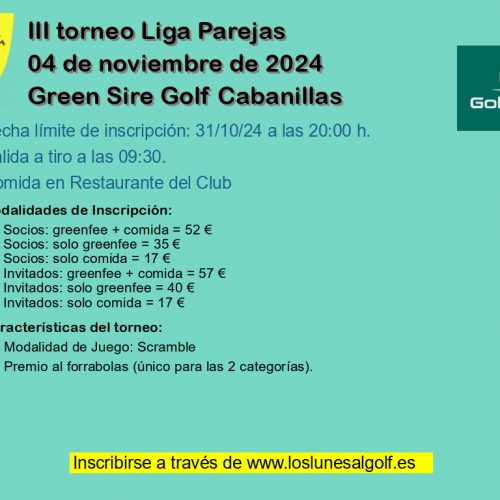 III torneo Liga Parejas