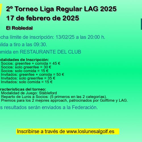 2º Torneo Liga Regular LAG 2025