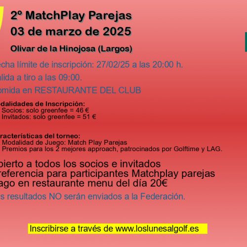 2º MatchPlay Parejas