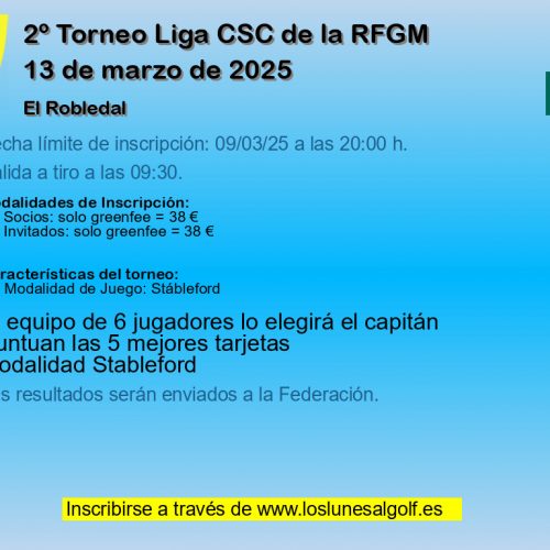2º Torneo Liga CSC de la RFGM