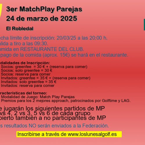 3er MatchPlay Parejas