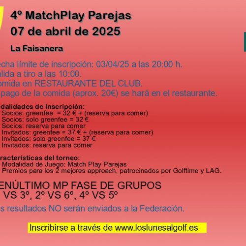 4º MatchPlay Parejas