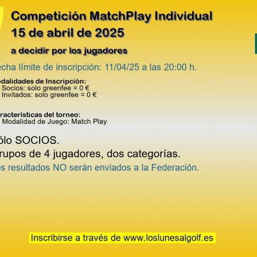 Competición MatchPlay Individual