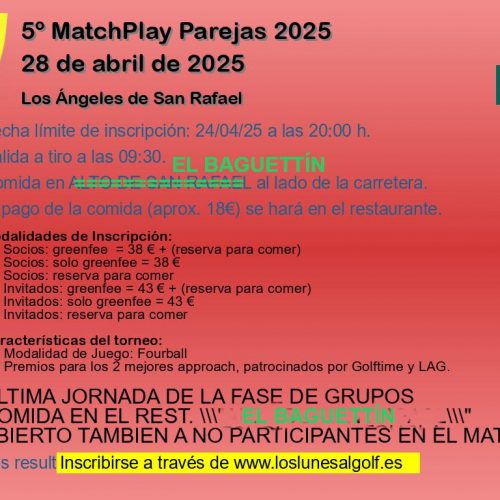 5º MatchPlay Parejas 2025