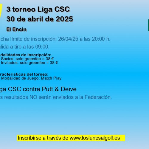 3 torneo Liga CSC