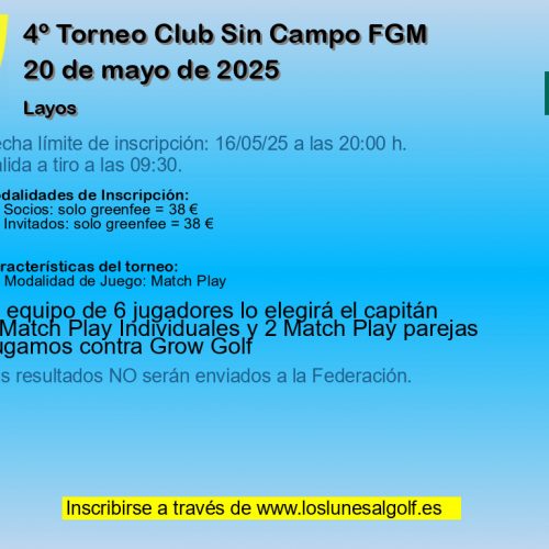 4º Torneo Club Sin Campo FGM
