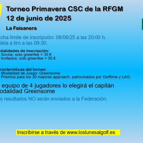 Torneo Primavera CSC de la RFGM