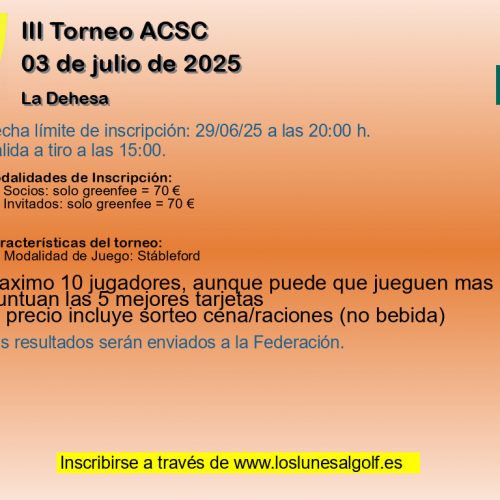 III Torneo ACSC