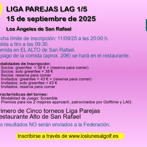 LIGA PAREJAS LAG 1/5