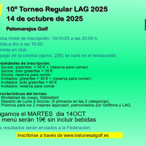 10º Torneo Regular LAG 2025
