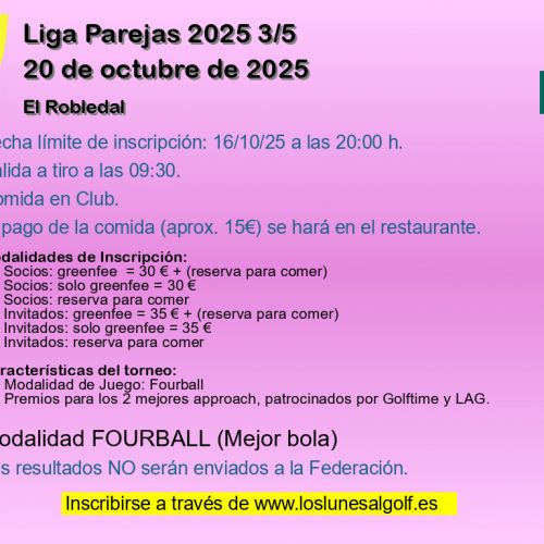 Liga Parejas 2025 3/5