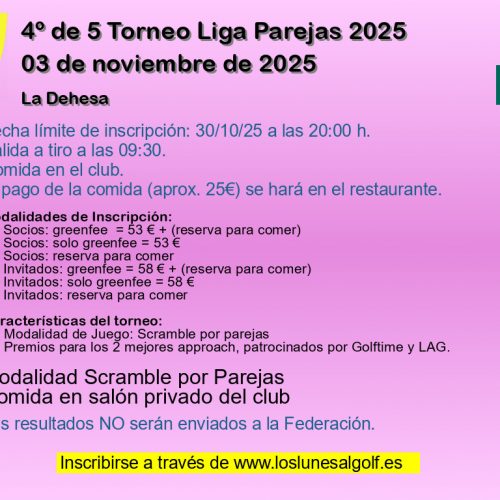4º de 5 Torneo Liga Parejas 2025