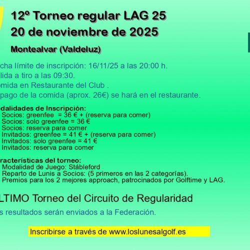 12º Torneo regular LAG 25