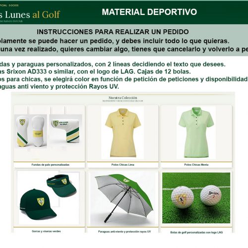 Material deportivo