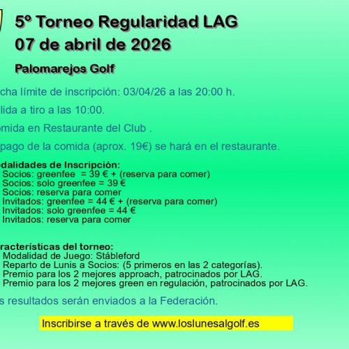 5º Torneo Regularidad LAG