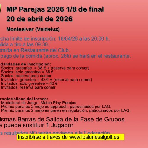 MP Parejas 2026 1/8 de final