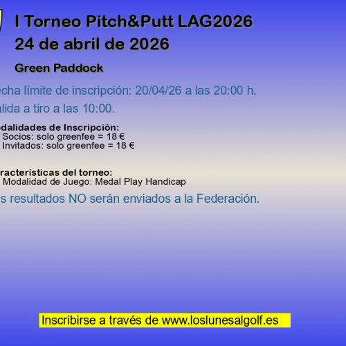I Torneo Pitch&Putt LAG2026