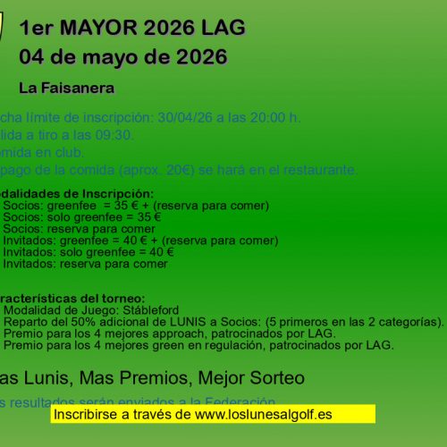 1er MAYOR 2026 LAG