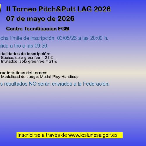 II Torneo Pitch&Putt LAG 2026