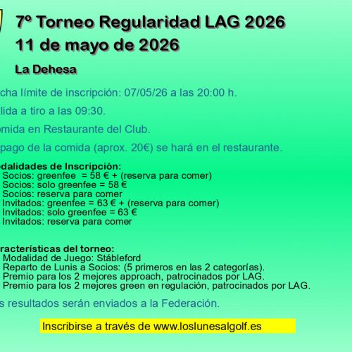 7º Torneo Regularidad LAG 2026