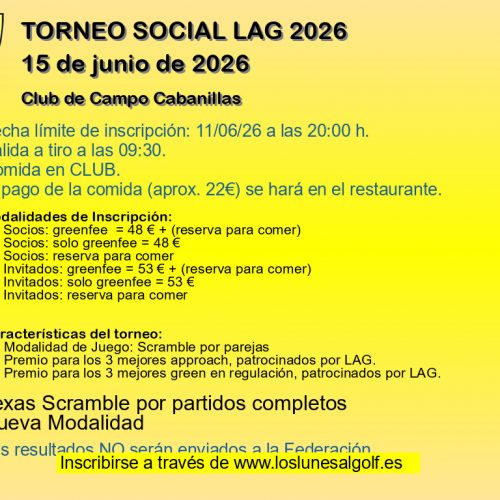 TORNEO SOCIAL LAG 2026