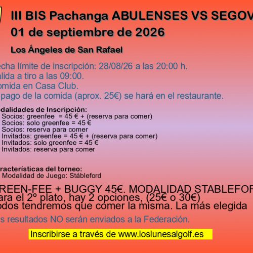 III BIS Pachanga ABULENSES VS SEGOVIANOS