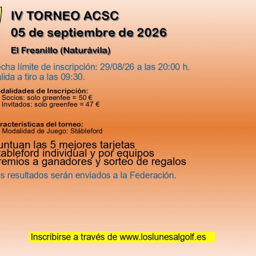 IV TORNEO ACSC