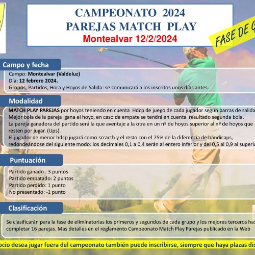 I Torneo Match Play Parejas