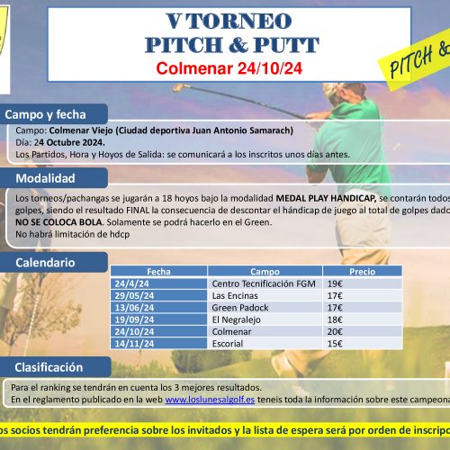 V TORNEO PITCH&PUTT