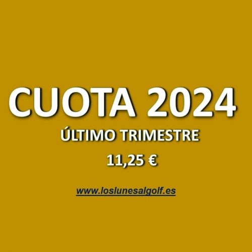Cuota 2024 (Último trimestre)